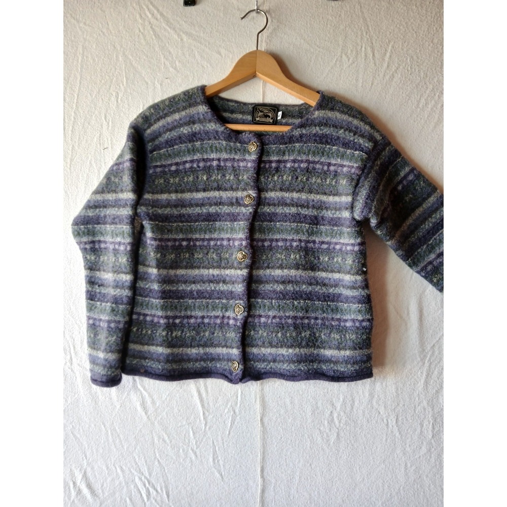 Vintage Wool Alps  Womens Apparel Cardigan Sweater USA button up sweater
